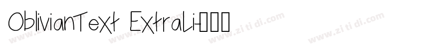 OblivianText ExtraLi字体转换